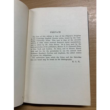 RARE* 1910 JOHN BUNYAN "THE PILGRIM'S PROGRESS" FICTION USA HARDBACK BOOK (P3)