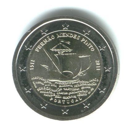 Portugal 2011 - 2 Euro Commemorative - 500 yrs Fernao Mendes Pinto (UNC)