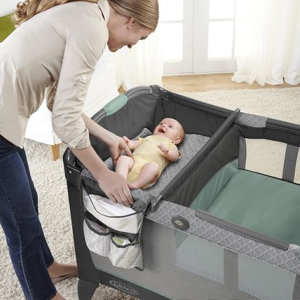 Graco Pack and Play Change 'N Carry Playard | Includes Portable Changing Pad, Ma