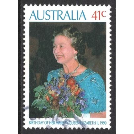 AUSTRALIA 1990: QUEEN'S BIRTHDAY - 41c USED (G4)