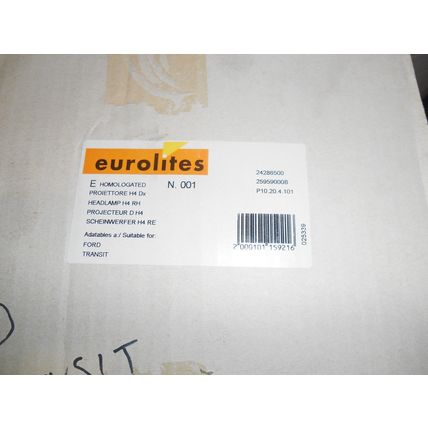 Headlight RH for Ford Transit 91-2000