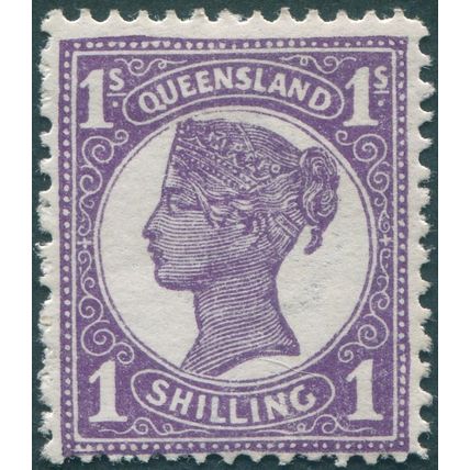 Queensland 1908 1s violet SG298 unused