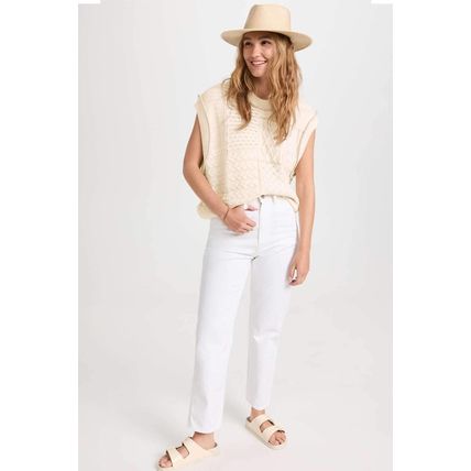 Beige Cable Knit Dolman Armholes Sweater Tank