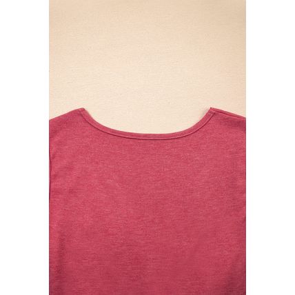Mineral Red Twisted Bust V Neck Sleeveless Dress