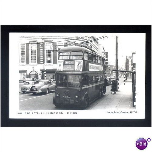 M84 Surrey KINGSTON Trolleybus Postcard by Pamlin