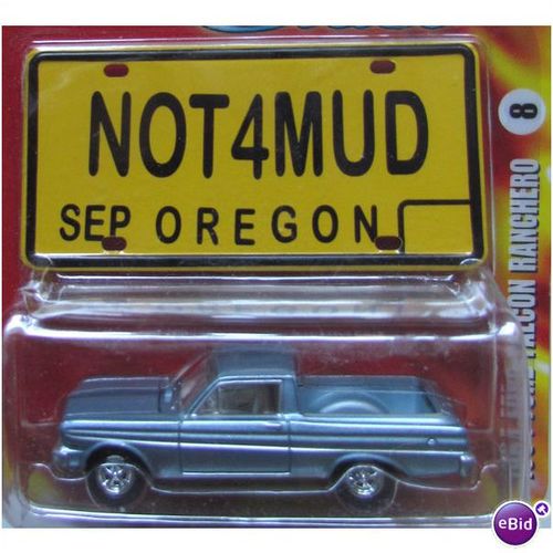 Johnny Lightning 1964 FORD FALCON RANCHERO with Metal Oregon Mini License Plate