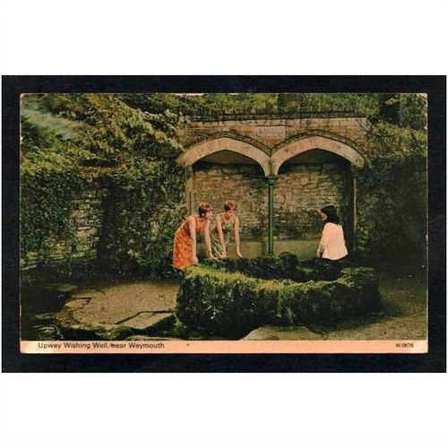 Upwey Wishing Well near Weymouth Dorset. Dennis postcard pu 1973 W.0676
