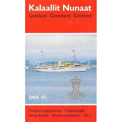 GREENLAND GRONLAND 1990 BOOKLET SB2 QUEEN MARGRETHE 2 x PANES MINT