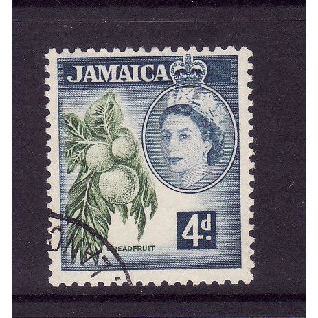 JAMAICA 1956 SG 164 4d BREAD FRUIT FINE USED#2