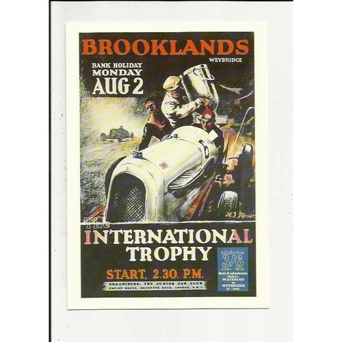 A Mumbles Railway Publishing Postcard MRP/200 BROOKLANDS INTERNATIONAL TROPHY