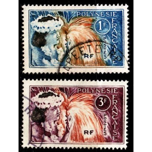 POLYNESIE FRANCAISE [1964] MiNr 0033-34 ( O/used )