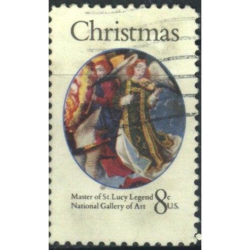 USA 1972 - SG1476 - 8c multi - "Angels" detail "Mary Queen Of Heaven" - used