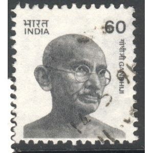 India 1988 - SG 1320 - 60p black - Gandhi - used