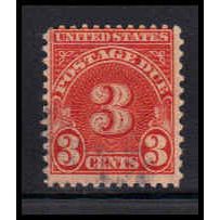 Used J82a 3c Postage Due Average K1436
