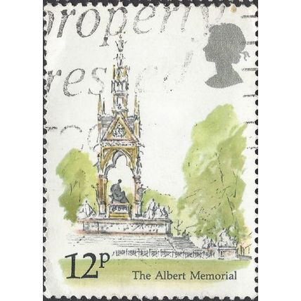 GB, The Albert Memorial, white 1980, 12p