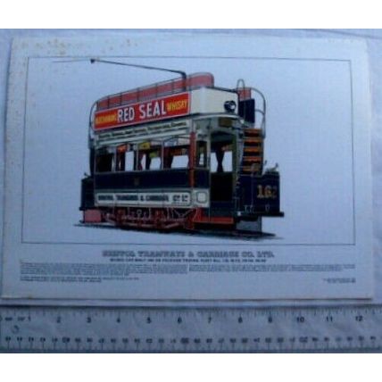 1968 limited edition print Bristol Tramways & Carriage Co.