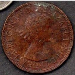 Coins. 1964 Pre Decimal One Penny Elizabeth ll