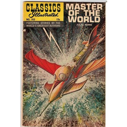 CLASSICS ILLUSTRATED ' MASTER OF THE WORLD ' # 163 (1961)