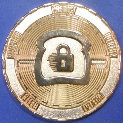 Toast Device Security. Challenge Coin. Souvenir. 2". 19b.