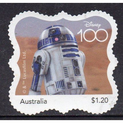 AUSTRALIA: DISNEY 100 YEARS, STAR WARS, USED SELF-ADHESIVE MY STAMP. 3