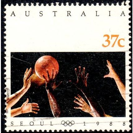 Australia 1988 Sport Olympic Games 37c Used Stamp Basketball