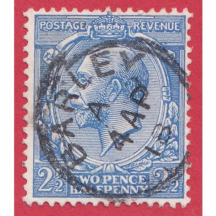 GB KGV 1914 2.5d BRIGHT BLUE SG371a GU BARLEY CDS