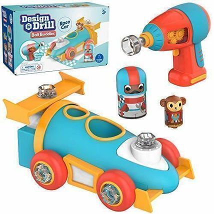 Educational Insights Design & Drill Bolt Buddies Race Car: Fine Motor Skills & S
