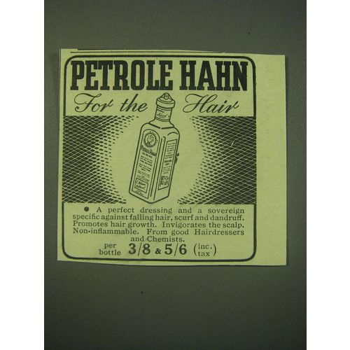 1942 Petrole Hahn Hairdressing Ad - Petrole Hahn for the Hair