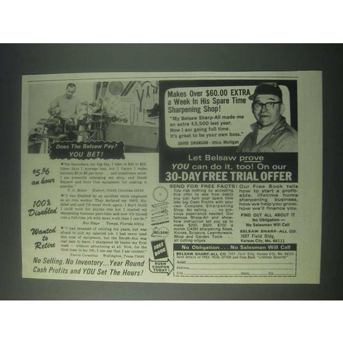 1978 Belsaw Sharp-All Ad - Does The Belsaw Pay? You Bet!