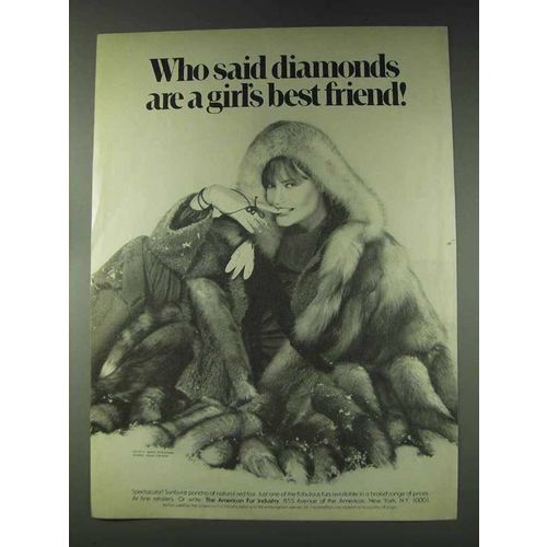 1978 American Fur Sunburst Poncho of Natural Red Fox Ad