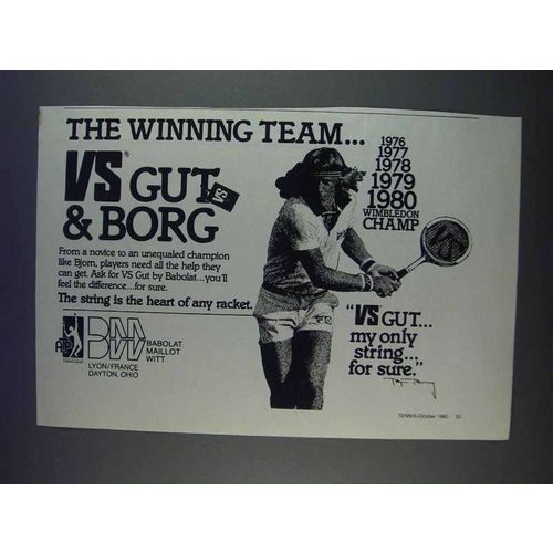 1980 Babolat VS Gut Ad - The Winning Team