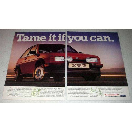 1984 Ford Fiesta XR2 Car Ad - Tame it If You Can