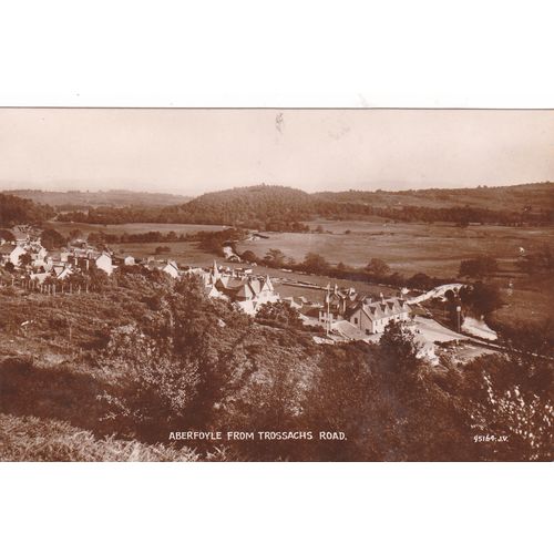 Aberfoyle from Trossachs Road Sterlingshire Postcard (STI76473)