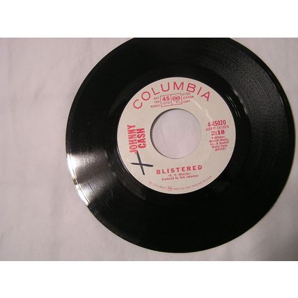 Johnny Cash Promo 45-BLISTERED/SEE RUBY FALL