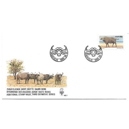 SouthWestAfrica.SG358b 12c African Buffalo.First Day Cover.Dec20
