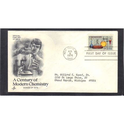 FDC Art Craft 1685 13c Chemistry (Cachet-Typed/A) CV41796