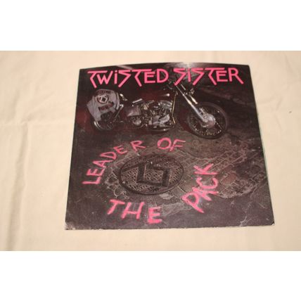 Twister Sister Picture Sleeve ONLY-LEADER OF THE PACK/I WANNA ROCK