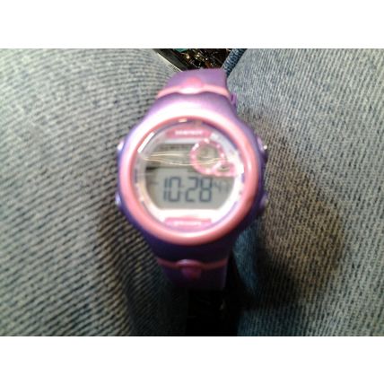 Armitron 45/7074 Day/Date Purple Band & Case Stopwatch Women's Watch