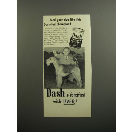 1952 Dash Armour Dog Food Ad - Roadcoach Tioga Too Dalmation