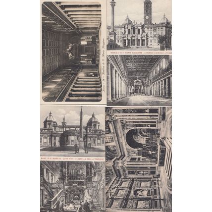 Basilica Di San Maria Maggiore Roma Italy 4x Italian Religious Postcard s