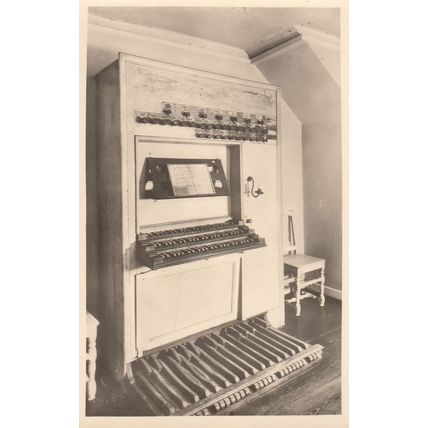 Antique Organ at Beethovenhaus Museum German Old Postcard
