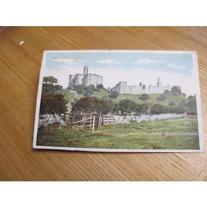 1907 fr Postcard - Warkworth Castle, Northumberland