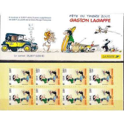 France 2001 Michel Carnet 57 Neuf ** Cote (2008) 17.00 € Gaston Lagaffe