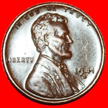 WOMEN PENNY (1909-1958):USA★1 CENT 1941S! LINCOLN 1809-1865★LOW START★NO RESERVE