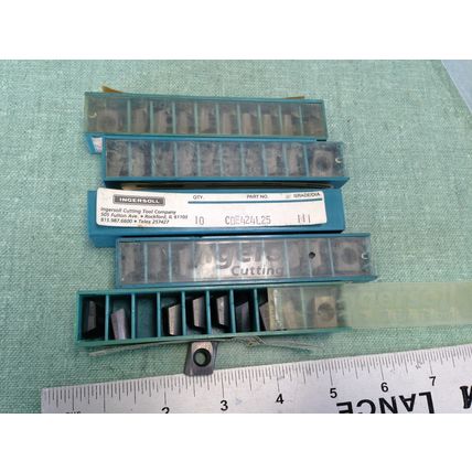 NEW LOT 50 INGERSOLL CDE424L25 CARBIDE INSERTS, GRADE 111 ,SV