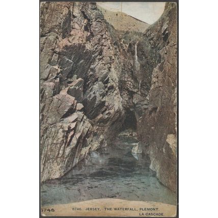 The Waterfall, La Cascade, Plemont, Jersey, c.1910s - Photochrom Postcard