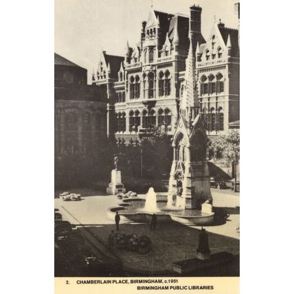 Chamberlain Place Birmingham in 1951 Rare Photo Postcard