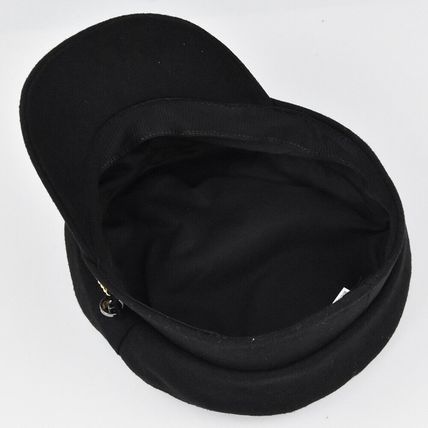 Women Faux Sailor Wool Captain Hat Flat Cap Army Style Chain Cabbie Beret Hat