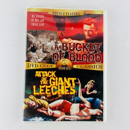A Bucket Of Blood / Attack Of The Giant Leeches DVD Cult Classic New Sealed