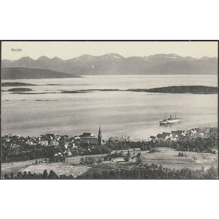 Panorama, Molde, c.1920 - Kirkhorn Postkort